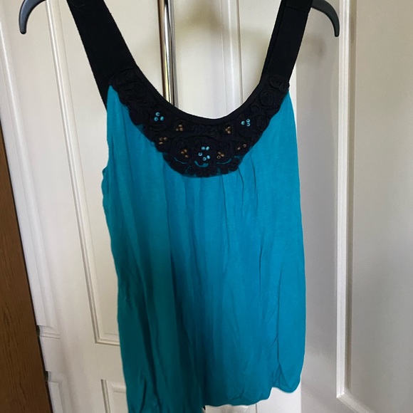 Wrapper Tops - Turquoise Formal Tank Top